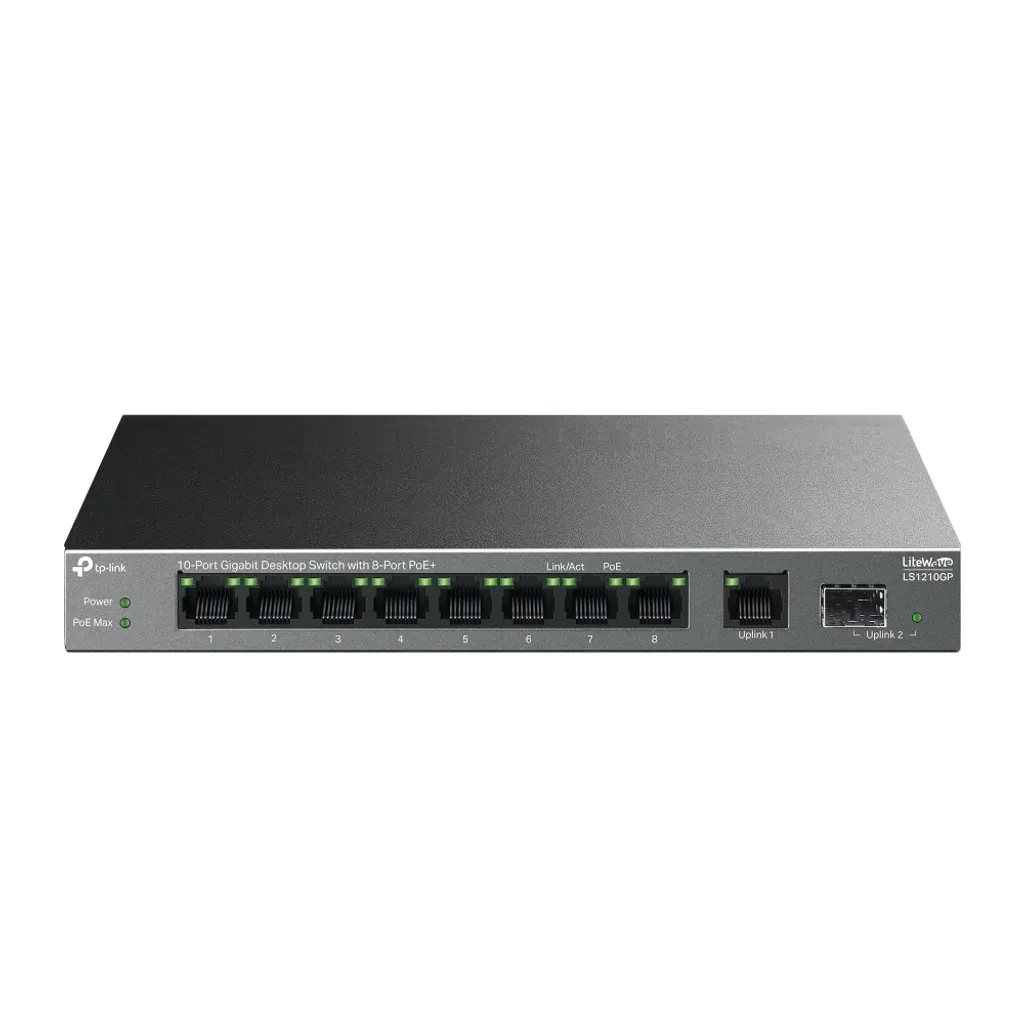 TP-Link LS1210GP – Switch 10 Puertos PoE+
