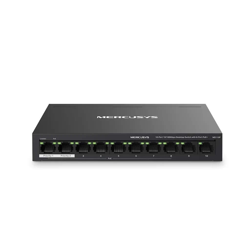 Mercusys MS110P – Switch 10p 8xPoE+