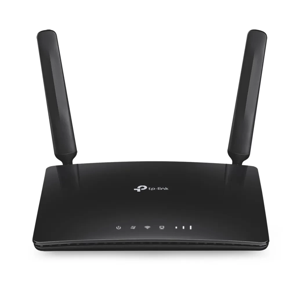 Archer MR200. Router 4G LTE WiFi Tp-Link AC750 Doble banda (433Mbps en 5GHz y 300Mbps en 2.4GHz) 1 puerto WAN/LAN 10/100Mbps 3 puertos LAN 10/100Mbps 1 Slot Micro SIM